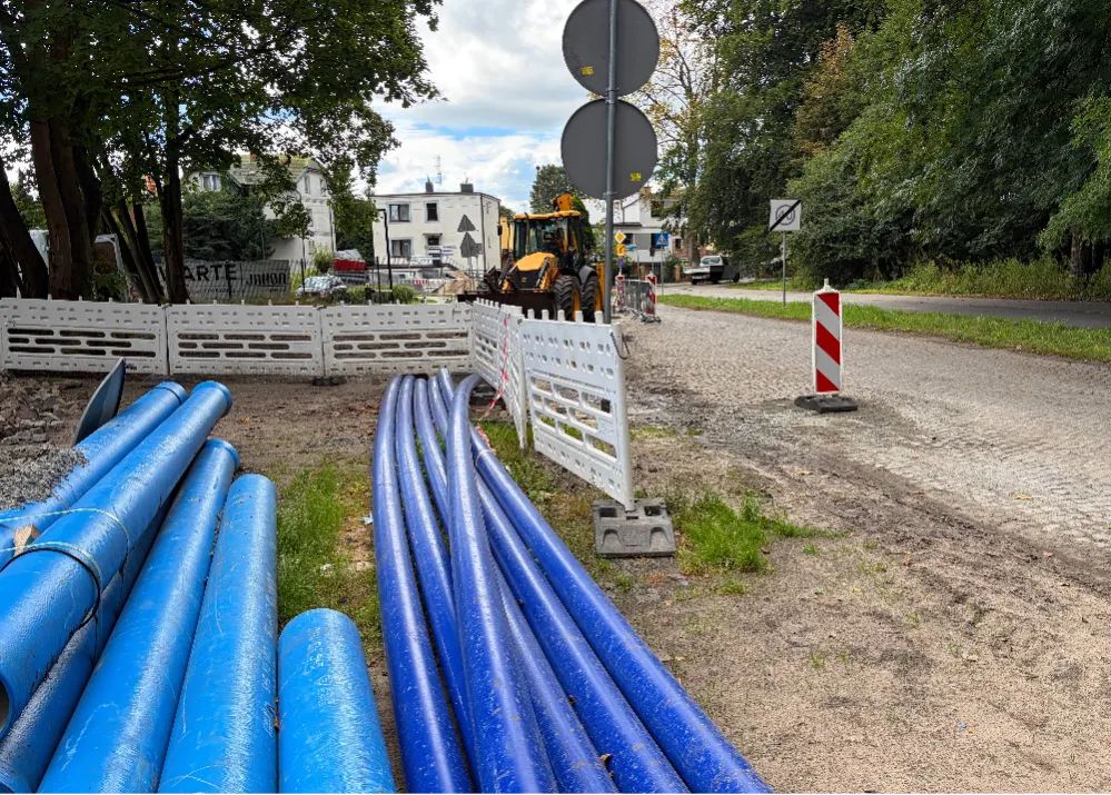 Roboty przy sieci wodociągowej