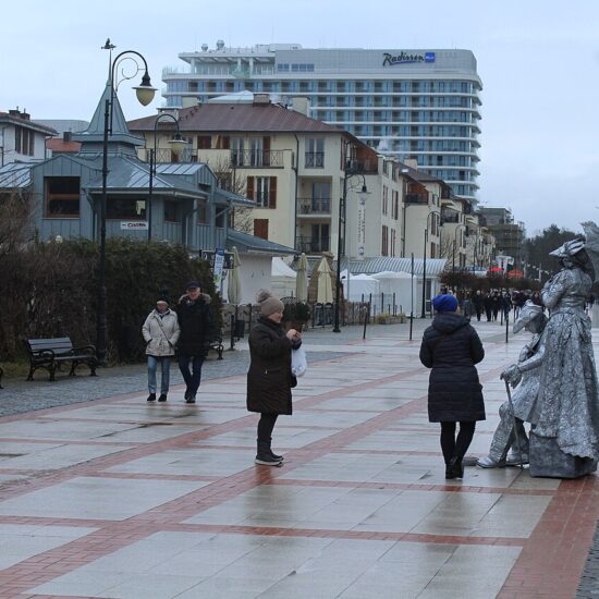 Promenada w Świnoujściu.