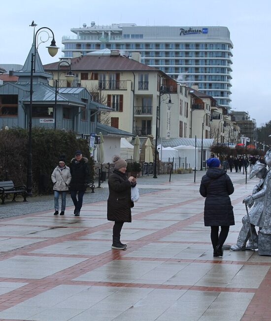Promenada w Świnoujściu.