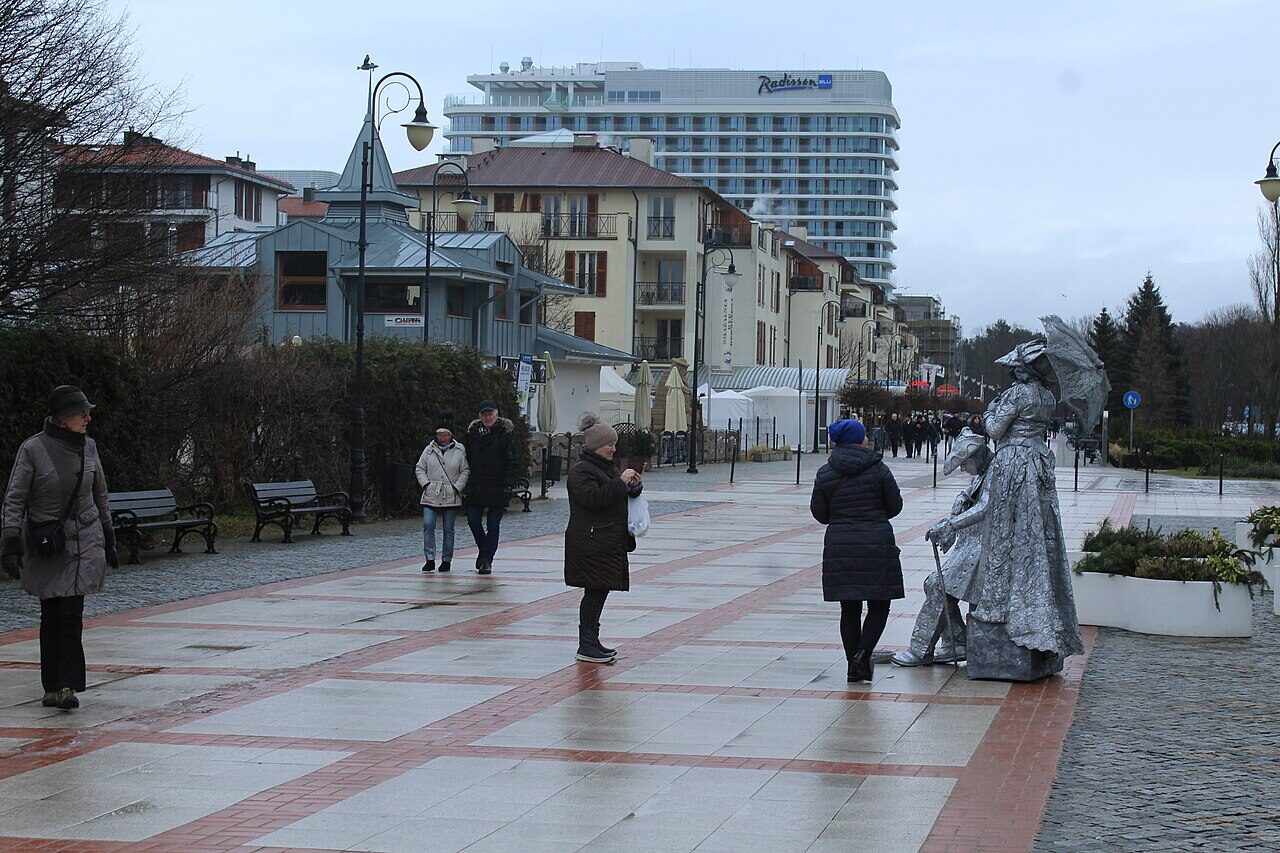 Promenada w Świnoujściu.