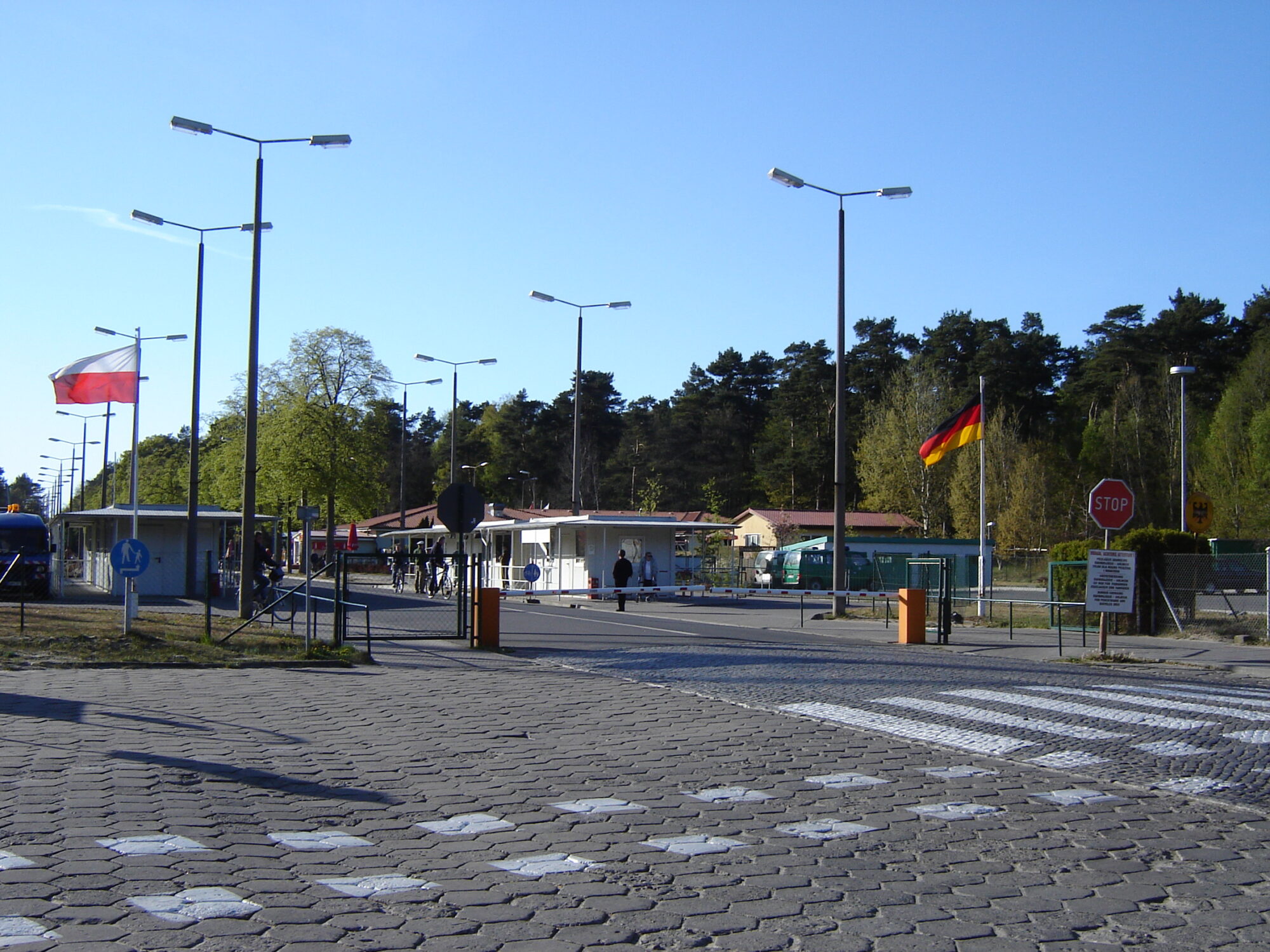 Dawne przejście graniczne między Świnoujściem a Ahlbeck.